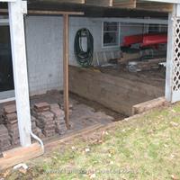 Click to view album: Timber Replacement with Stone Wall