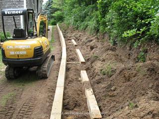 Landscaping timbers are most often used to build retaining walls and provide support for other raised or enclosed structures or gardens.