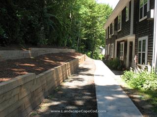 Landscaping timbers are most often used to build retaining walls and provide support for other raised or enclosed structures or gardens.